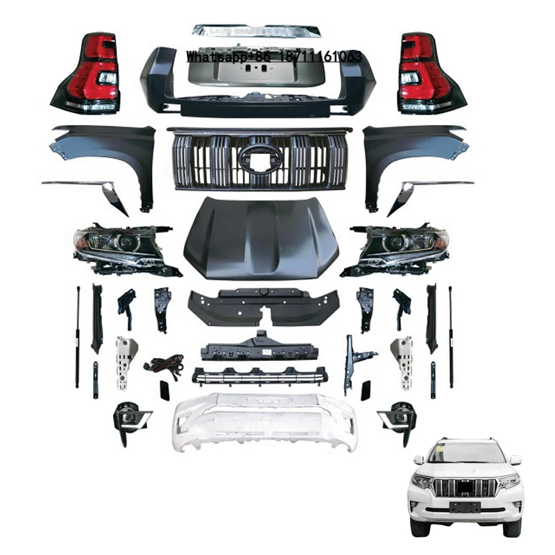 Aftermarket Auto Parts Upgrade Parts Car Kit Front Bumper Conversion Body Kit for Prado 120 Body Kit Upgrade to 2018-2023
Aftermarket Auto Parts Upgrade Parts Car Kit Front Bumper Conversion Body Kit for Prado 120 Body Kit Upgrade to 2018-2023