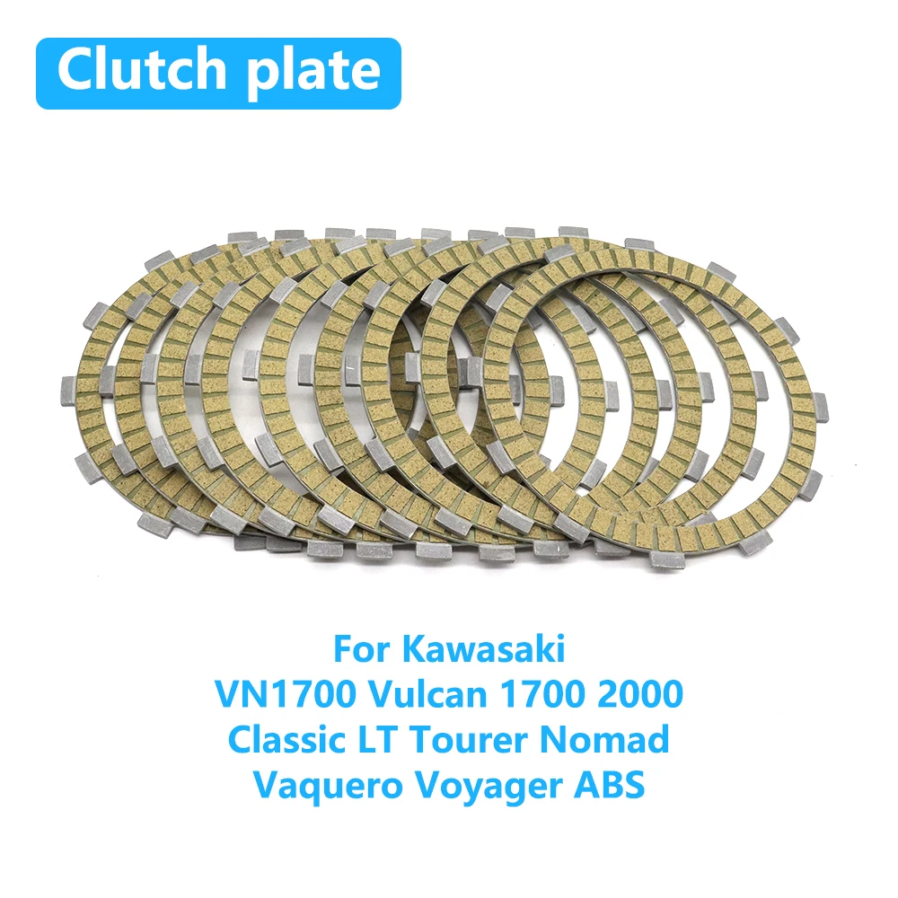 For Kawasaki VN1700 Vulcan 1700 2000 Classic LT Tourer Nomad Vaquero Voyager ABS Motorcycle Clutch Friction disc plate kit
For Kawasaki VN1700 Vulcan 1700 2000 Classic LT Tourer Nomad Vaquero Voyager ABS Motorcycle Clutch Friction disc plate kit