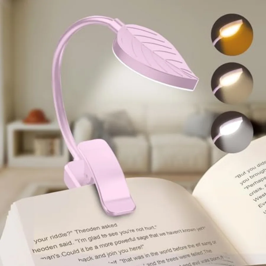 Rechargeable Book Lights for Reading at Night - Eye, 3 Color Temperatures, 3 Brightness Levels, Flexible Goose Neck Clip on Lig
Rechargeable Book Lights for Reading at Night - Eye, 3 Color Temperatures, 3 Brightness Levels, Flexible Goose Neck Clip on Lig