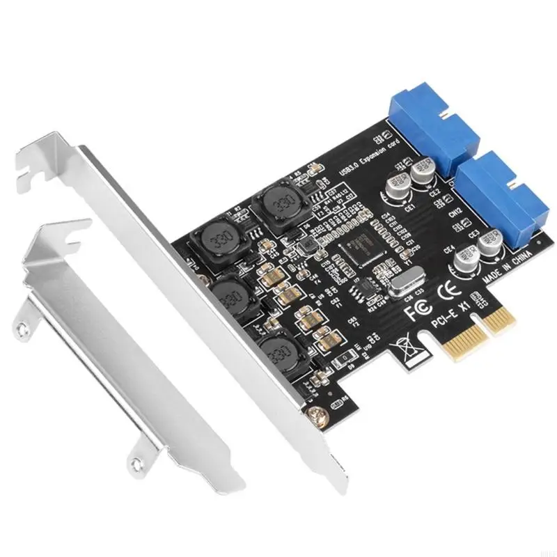 B0KF Universal PCI-e to 2Port 19Pin USB Riser Card Desktop Computer Data Transmission PCI-e Adapter Card
B0KF Universal PCI-e to 2Port 19Pin USB Riser Card Desktop Computer Data Transmission PCI-e Adapter Card
