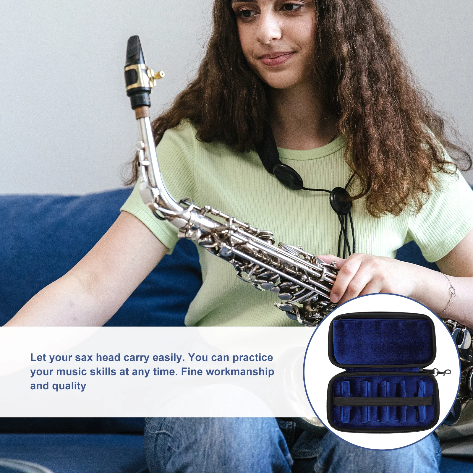 Flute Head Storage Bag Instrument Mouthpiece Portable Sax Case Saxophone Container Clarinet
Flute Head Storage Bag Instrument Mouthpiece Portable Sax Case Saxophone Container Clarinet