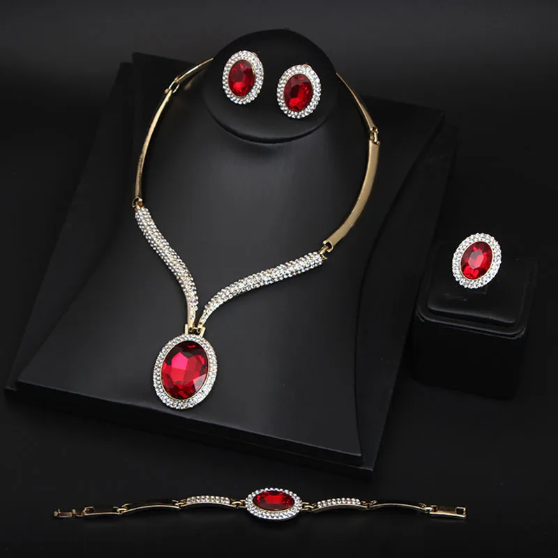 DIY accessories Cross-border hot sale, European and American rhinestone crystal big gemstone necklace, earrings, ring bracelet f
DIY accessories Cross-border hot sale, European and American rhinestone crystal big gemstone necklace, earrings, ring bracelet f