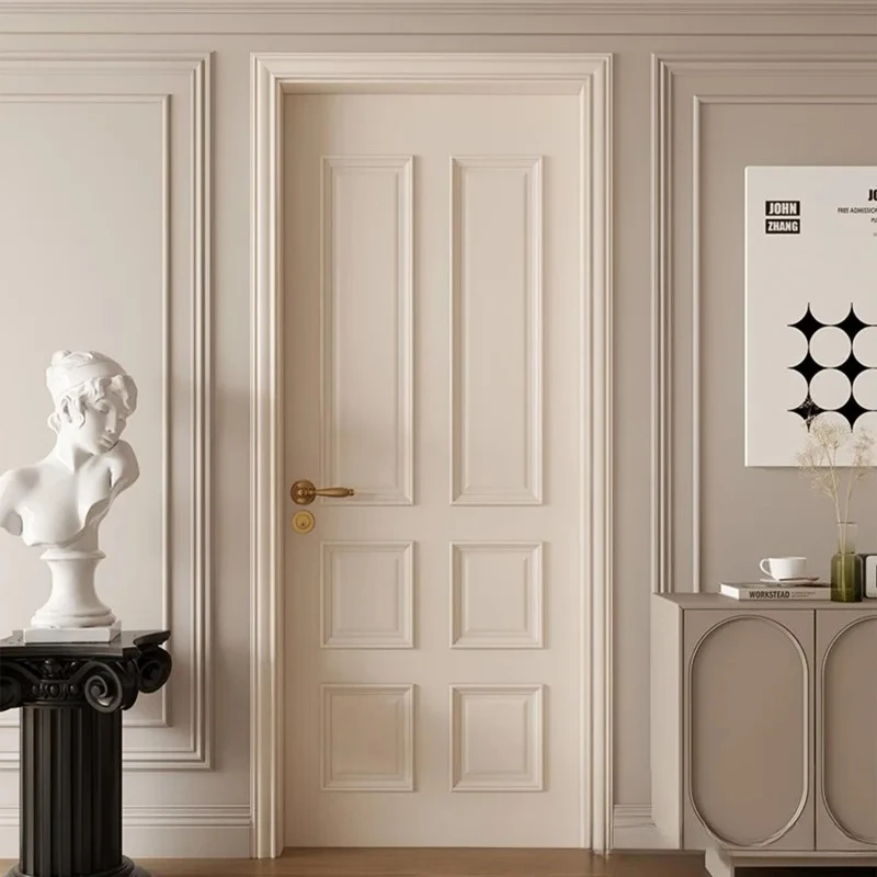Mo Fan high-end white French paint bedroom door full set household door interior complete set cream room door wholesale
Mo Fan high-end white French paint bedroom door full set household door interior complete set cream room door wholesale