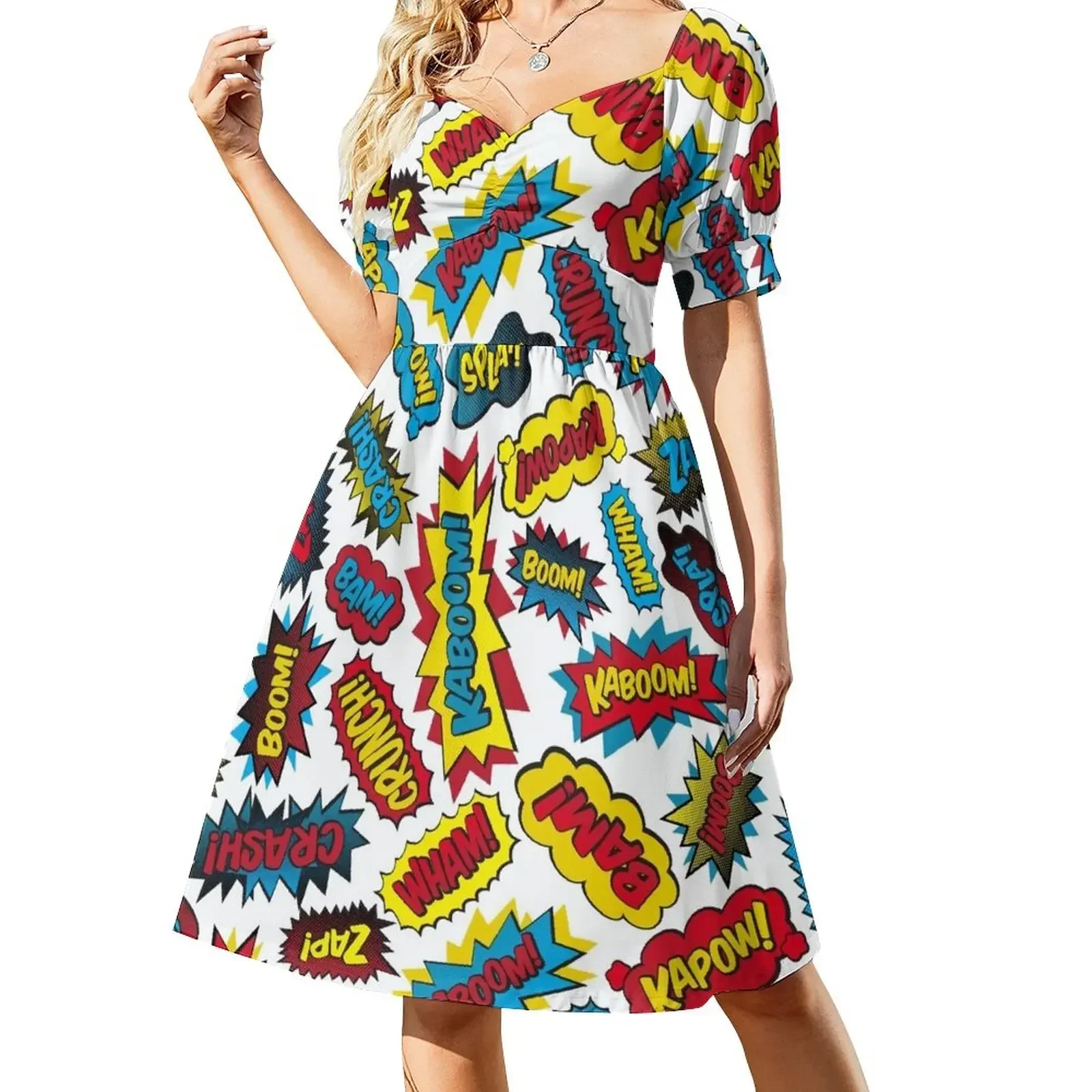 Super Words! Short-Sleeved Dress long sleeve dresses chic and elegant woman dress summer dress beach dresses
Super Words! Short-Sleeved Dress long sleeve dresses chic and elegant woman dress summer dress beach dresses