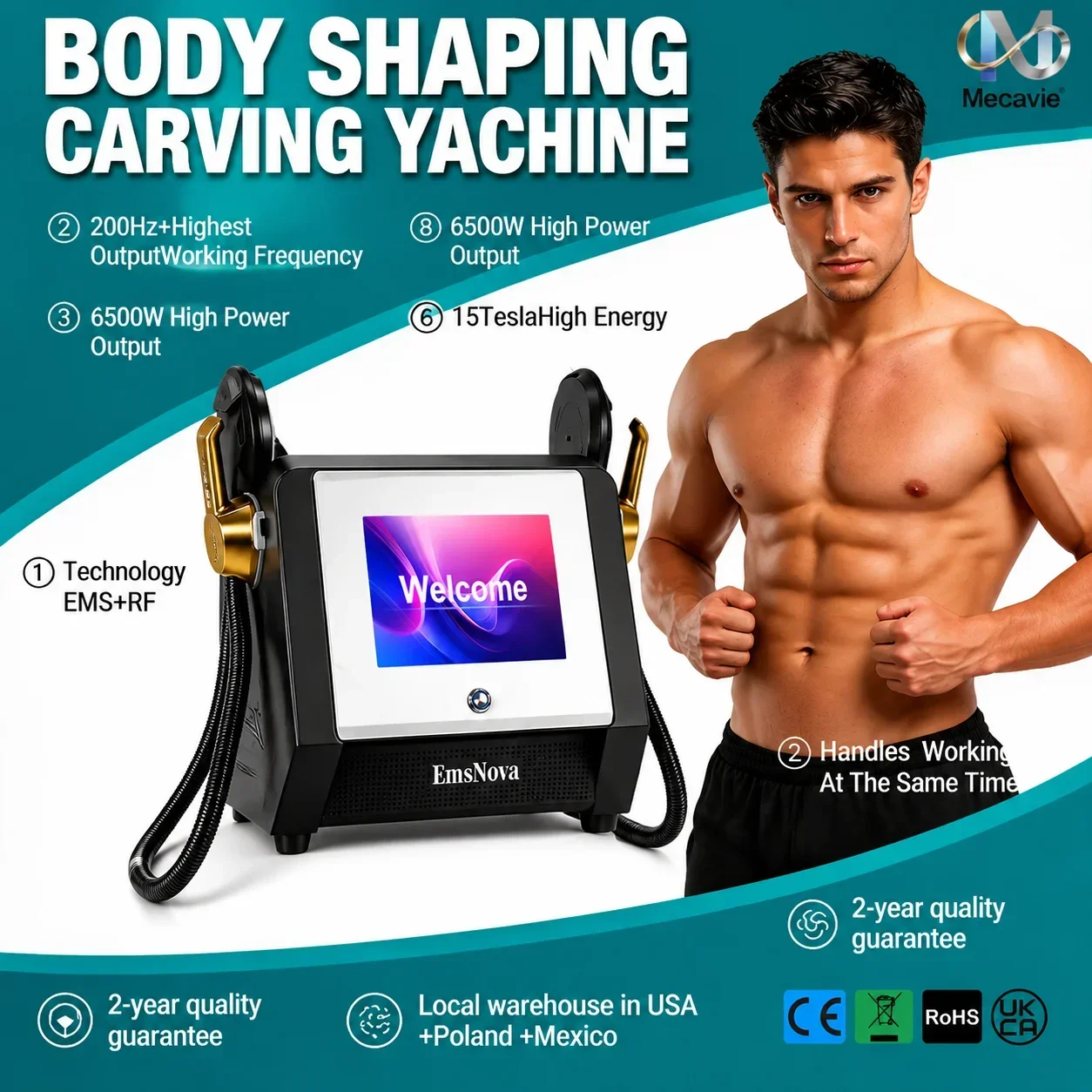 Upgraded RF Electromagnetic Slimming Machine HIEMT Muscle Contouring Fat Dissolving Body Professional Device Painless Peach But
Upgraded RF Electromagnetic Slimming Machine HIEMT Muscle Contouring Fat Dissolving Body Professional Device Painless Peach But
