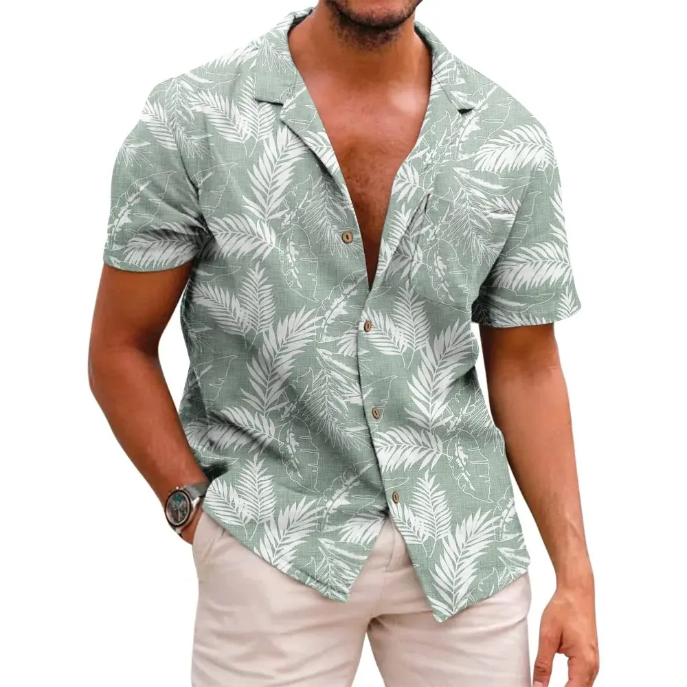Hawaiian Shirt for Men Shirts Tropical Plants 3D Print Beach Summer Button Shirt Men's Vacation Breathable Short Sleeved Shirt
Hawaiian Shirt for Men Shirts Tropical Plants 3D Print Beach Summer Button Shirt Men's Vacation Breathable Short Sleeved Shirt