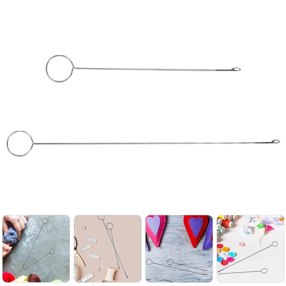 2Pcs Long Tongue Threader Hook Locking Needle Metal Drawstring Threading Tool for Fabric Belts Tubes Sewing Threader Accessories
2Pcs Long Tongue Threader Hook Locking Needle Metal Drawstring Threading Tool for Fabric Belts Tubes Sewing Threader Accessories