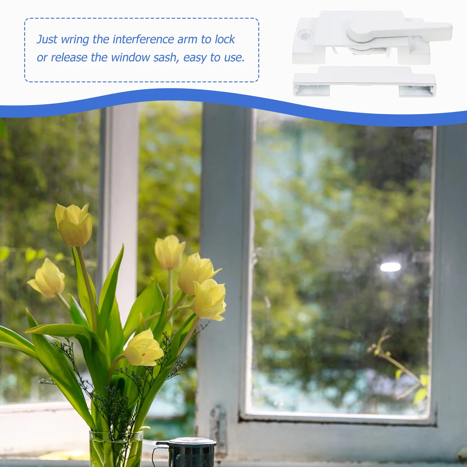 2 Sets Crescent Lock Accessories White Square Zinc Alloy Sash Locks for Sliding Windows Home Security Baby Proofing Easy
2 Sets Crescent Lock Accessories White Square Zinc Alloy Sash Locks for Sliding Windows Home Security Baby Proofing Easy