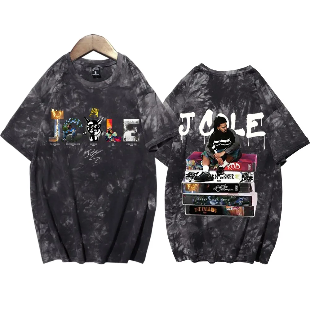 Футболка J Cole The Fall Off Tie Dye для мужчин и женщин, повседневная рубашка с круглым вырезом в стиле Харадзюку, топы
Футболка J Cole The Fall Off Tie Dye для мужчин и женщин, повседневная рубашка с круглым вырезом в стиле Харадзюку, топы