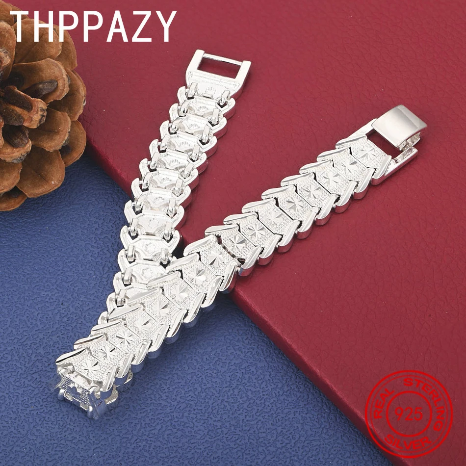 THPPAZY 8-Inch 925 Sterling Silver Watch Strap Bracelet For Women Classic Vintage Luxury Jewelry Gift Birthday Christmas Party
THPPAZY 8-Inch 925 Sterling Silver Watch Strap Bracelet For Women Classic Vintage Luxury Jewelry Gift Birthday Christmas Party