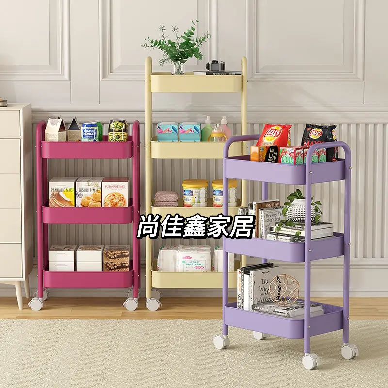 New three-layer floor-to-ceiling kitchen rack living room snack removable trolley
New three-layer floor-to-ceiling kitchen rack living room snack removable trolley