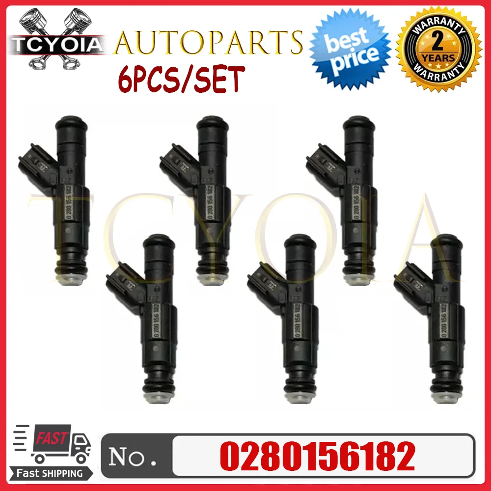 PEIVSO 6Pcs Flow Matched Fuel Injectors FOR Chevrolet EQUINOX TORRENT 3.4L V6 2005-2009 Bico Injetor Combustivel 0280156182 New
PEIVSO 6Pcs Flow Matched Fuel Injectors FOR Chevrolet EQUINOX TORRENT 3.4L V6 2005-2009 Bico Injetor Combustivel 0280156182 New