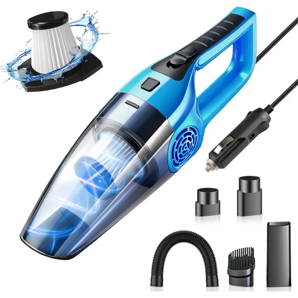 9000PA High Power Suction, DC 12V Portable Handheld Auto Vacuum with Attachments, Mini Car Interior Cleaner for Pet Hair, Dust,
9000PA High Power Suction, DC 12V Portable Handheld Auto Vacuum with Attachments, Mini Car Interior Cleaner for Pet Hair, Dust,