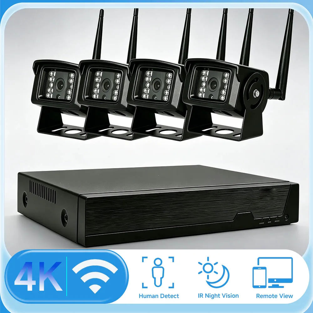 BFMore 4K 8MP Wireless Security Wifi Камера 10CH Wifi Kit 5MP Two Way Audio 30M IR Night Vision For Car Security Outdoor
BFMore 4K 8MP Wireless Security Wifi Камера 10CH Wifi Kit 5MP Two Way Audio 30M IR Night Vision For Car Security Outdoor