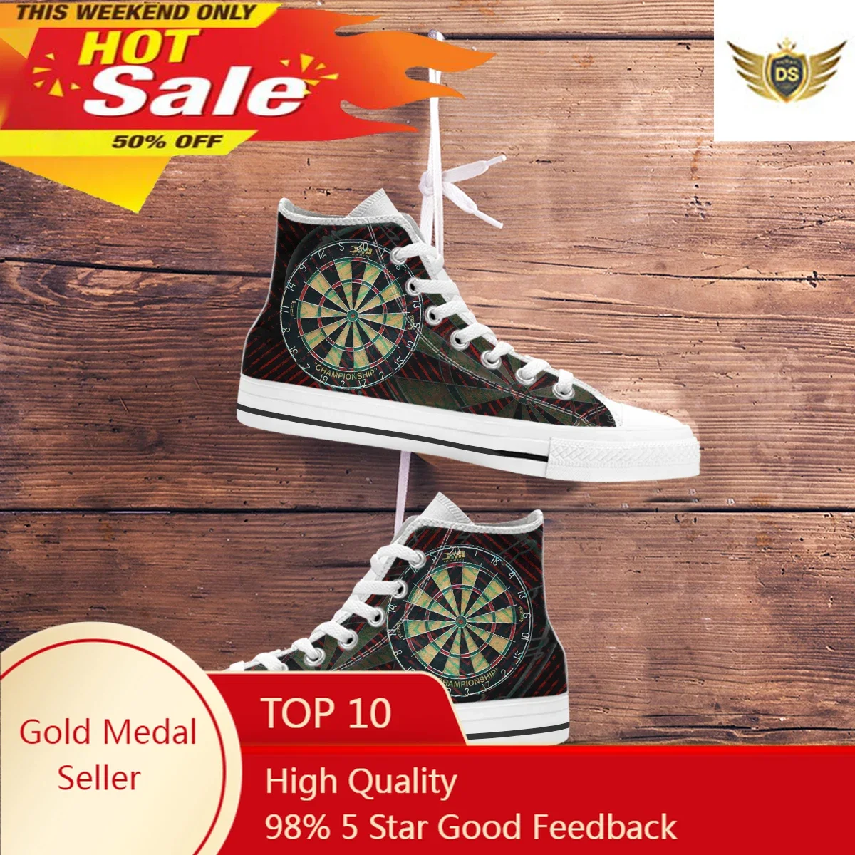 New High Top Canvas Shoes Men Outdoors Walking Popular Graffiti Shoes Classic Comfortable Printing Dart Board Sneakers
New High Top Canvas Shoes Men Outdoors Walking Popular Graffiti Shoes Classic Comfortable Printing Dart Board Sneakers