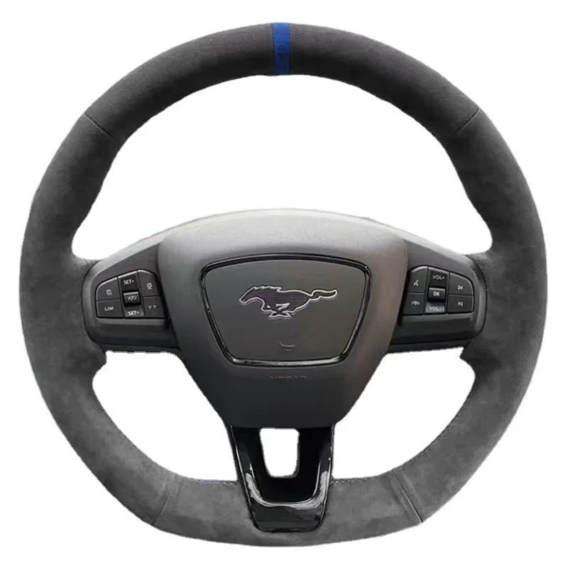 Для Ford Mustang Electric Horse Замшевый интерьер с прошитым вручную кожаным чехлом на руль
Для Ford Mustang Electric Horse Замшевый интерьер с прошитым вручную кожаным чехлом на руль