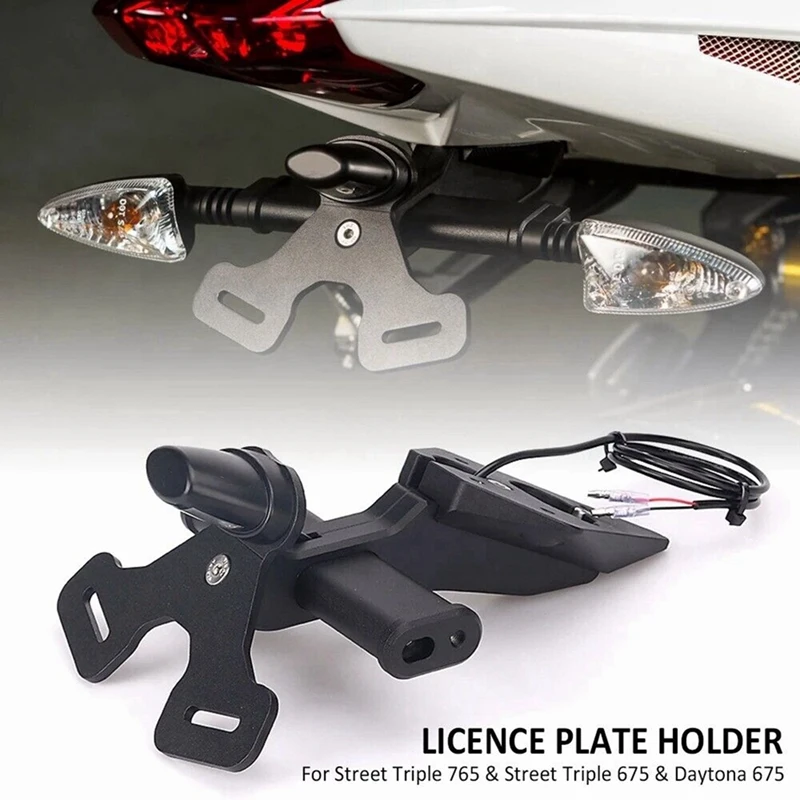 Motorcycle Rear Short Tail Stock Tidy License Plate Holder Tailstock Bracket Kit For Street Triple 765 R RS S 675
Motorcycle Rear Short Tail Stock Tidy License Plate Holder Tailstock Bracket Kit For Street Triple 765 R RS S 675