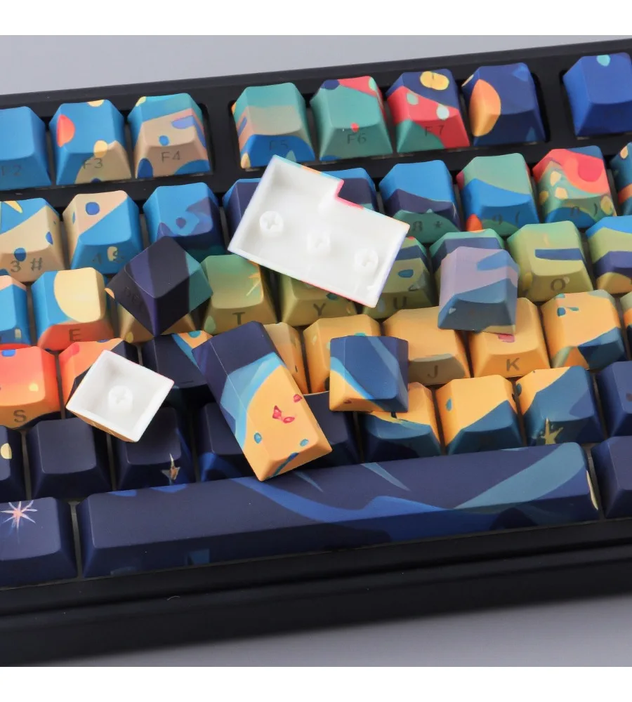 V3 starry sky side engraved light keycap 133 keys original height PBT full five-sided thermal sublimation
V3 starry sky side engraved light keycap 133 keys original height PBT full five-sided thermal sublimation