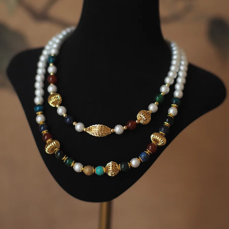 2025 New Euro-French Designer Palace-Style Retro Cotton Pearl Beaded Necklace - High Luster Baroque Rococo Vintage Artisan Jewel
2025 New Euro-French Designer Palace-Style Retro Cotton Pearl Beaded Necklace - High Luster Baroque Rococo Vintage Artisan Jewel