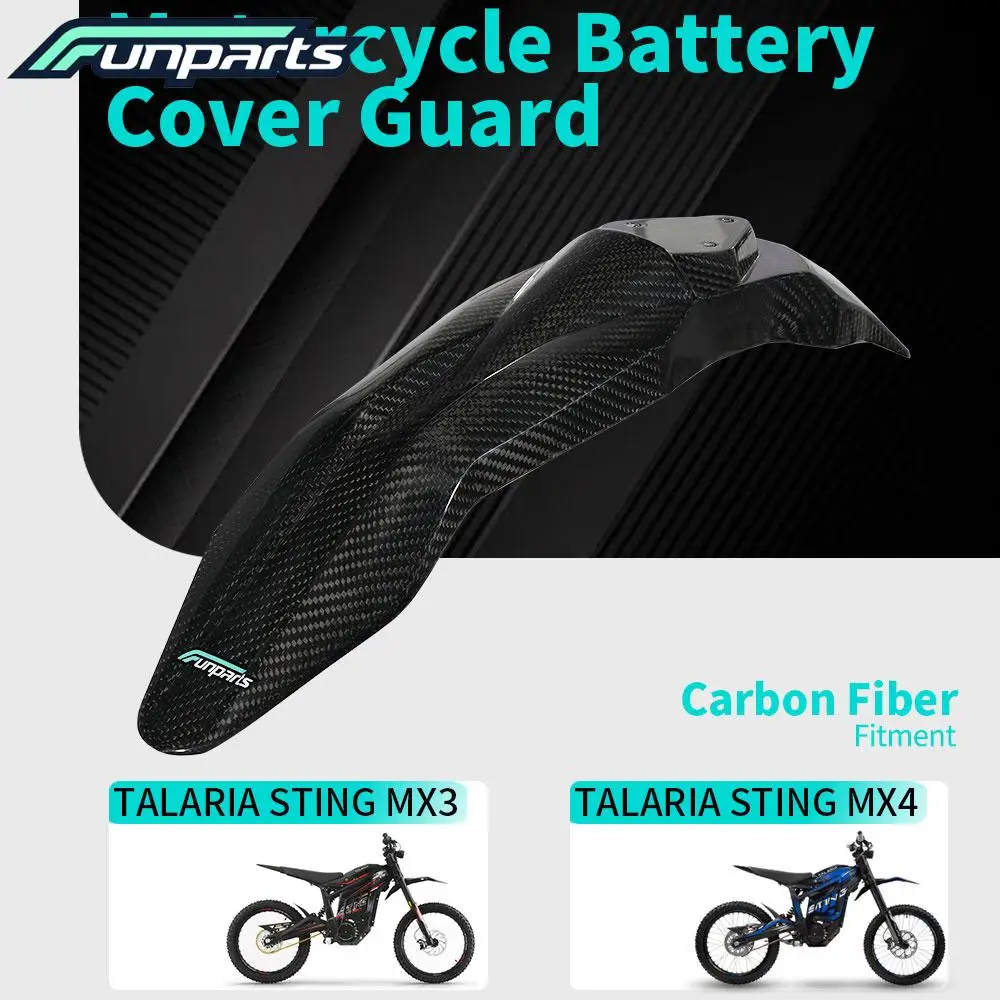 Funparts Motorcycle Front Fender Mudguard Carbon Fiber Cover For Talaria Sting MX3/4/5 Electric E-Bike Motorcycles Accessories 
Funparts Motorcycle Front Fender Mudguard Carbon Fiber Cover For Talaria Sting MX3/4/5 Electric E-Bike Motorcycles Accessories