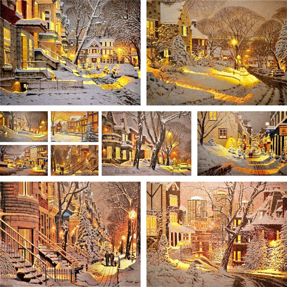 Landscape Winter City Night Cross Stitch DIY Embroidery Complete Kit Painting Knitting Sewing Handmade Needle Wholesale Stamped
Landscape Winter City Night Cross Stitch DIY Embroidery Complete Kit Painting Knitting Sewing Handmade Needle Wholesale Stamped