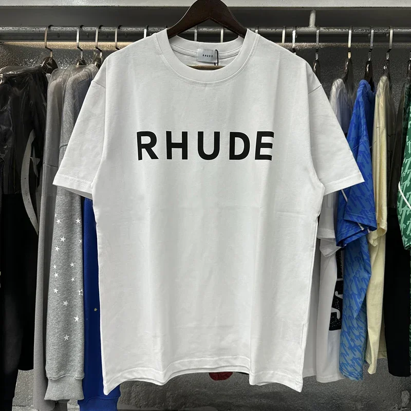 Streetwear Brand Rhude T-shirt High Quality Casual Logo Print Short Sleeve Summer Fashion Loose Cotton Round Neck Top Tee
Streetwear Brand Rhude T-shirt High Quality Casual Logo Print Short Sleeve Summer Fashion Loose Cotton Round Neck Top Tee