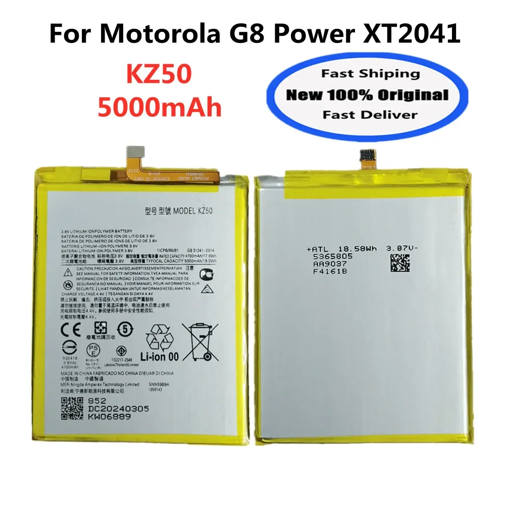 Новый аккумулятор KZ50 KZ 50 емкостью 5000 мАч для Motorola Moto G8 Power XT2041, аккумуляторы для телефона на складе
Новый аккумулятор KZ50 KZ 50 емкостью 5000 мАч для Motorola Moto G8 Power XT2041, аккумуляторы для телефона на складе