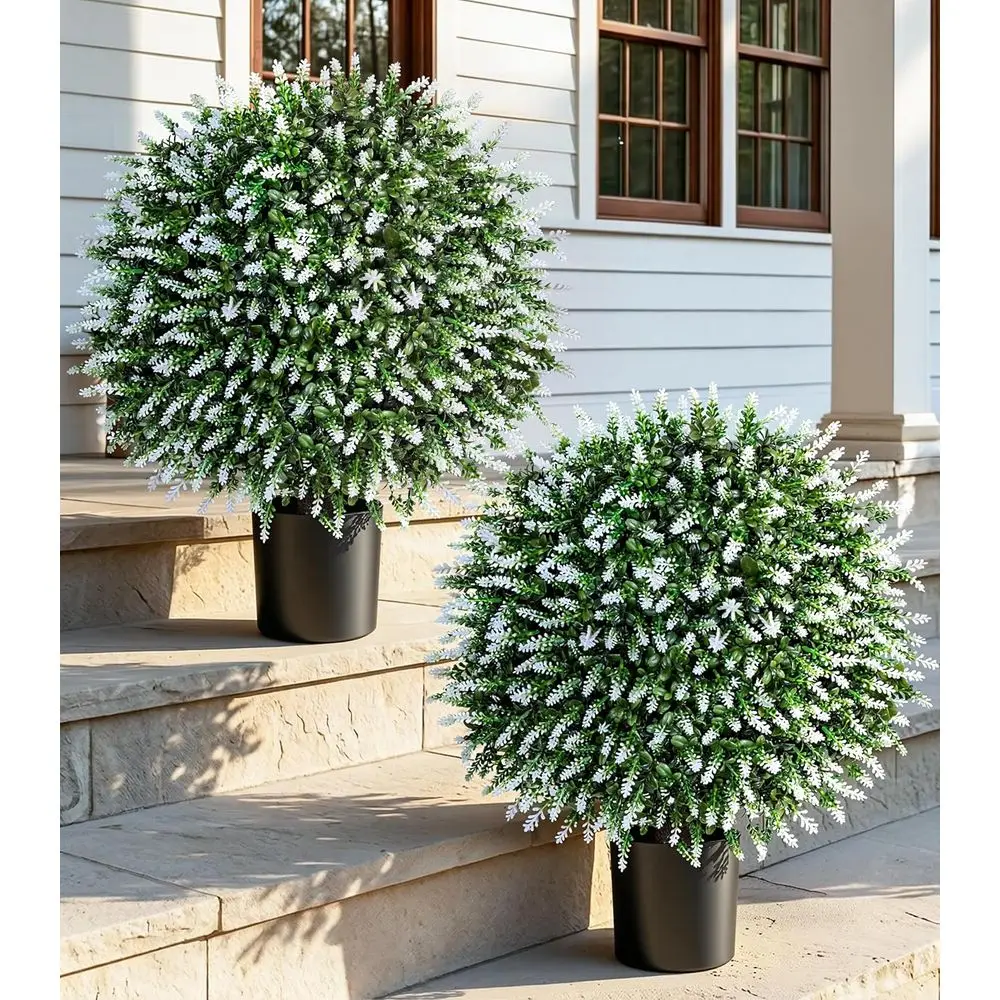 20-inch Artificial Outdoor Topiary Ball Planter, Set of 2, for Realistic Indoor or Outdoor Garden Decor
20-inch Artificial Outdoor Topiary Ball Planter, Set of 2, for Realistic Indoor or Outdoor Garden Decor