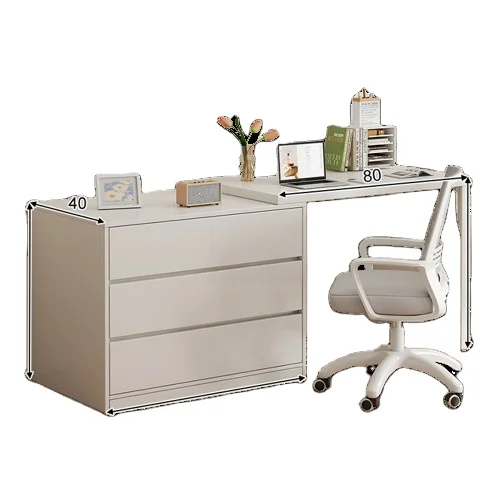 Cream Style Double Computer Desk Student Home Study Desk Simple Desk with Drawer
Cream Style Double Computer Desk Student Home Study Desk Simple Desk with Drawer