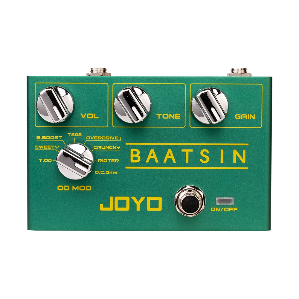 JOYO R-11 BAATSIN Classic Overdrive Distortion Pedal With 8 OD/DS Distortion Effect Pedal For Electric Guitar Effect
JOYO R-11 BAATSIN Classic Overdrive Distortion Pedal With 8 OD/DS Distortion Effect Pedal For Electric Guitar Effect