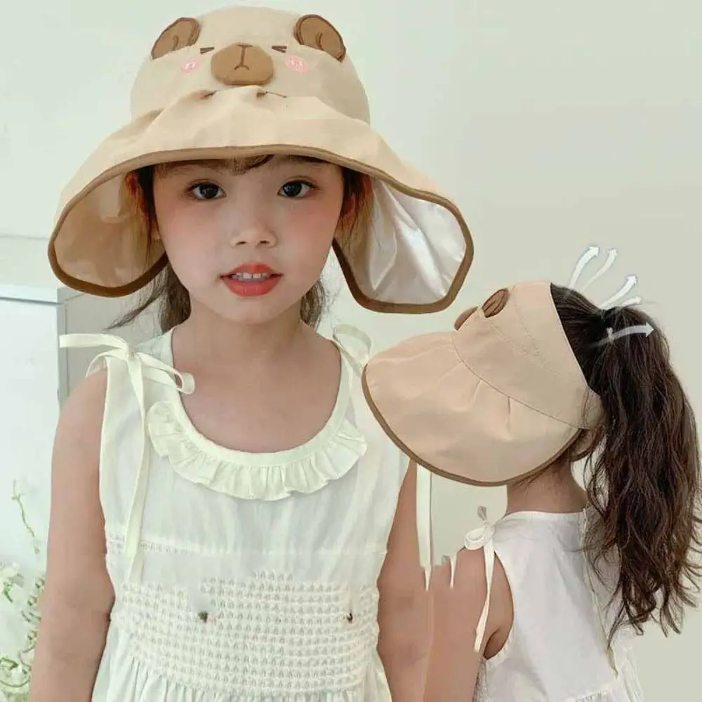 Korean Style Cartoon Capybara Bucket Hat Quick-dry Solid Color Summer Kid Sunhat Anti-UV Sun Hat Shading Hat
Korean Style Cartoon Capybara Bucket Hat Quick-dry Solid Color Summer Kid Sunhat Anti-UV Sun Hat Shading Hat