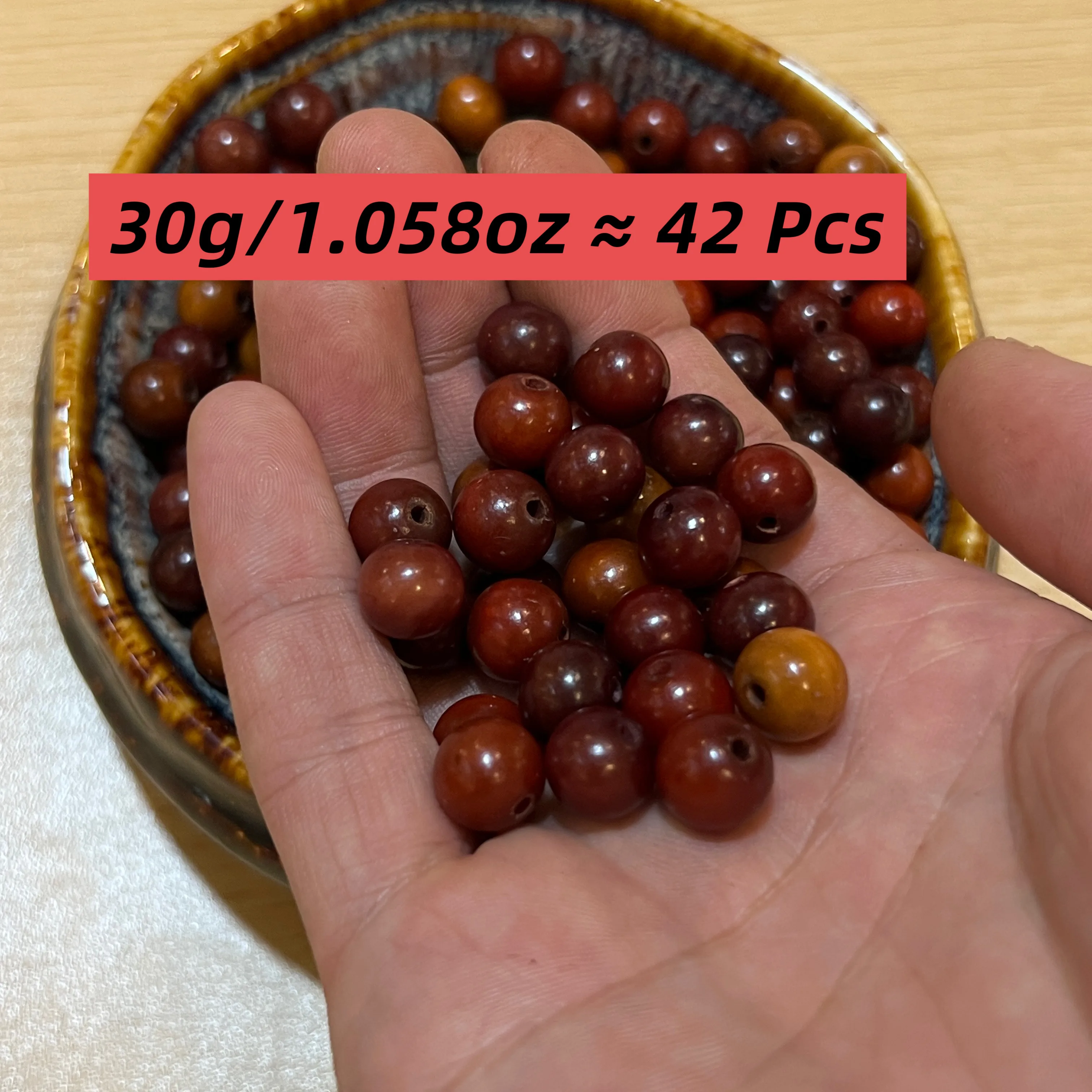 Natural Red Buddha Root Beads 10mm Approx. 42 Pcs 30g for DIY Handmade Craft Jewelry Making Bracelets & Necklaces
Natural Red Buddha Root Beads 10mm Approx. 42 Pcs 30g for DIY Handmade Craft Jewelry Making Bracelets & Necklaces
