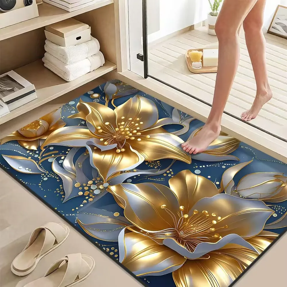 Water Absorbent Anti-Slip Batoom Door Mat Silicon Dendroid Material Easy to Clean Floral Pattern Home Entrance Rug
Water Absorbent Anti-Slip Batoom Door Mat Silicon Dendroid Material Easy to Clean Floral Pattern Home Entrance Rug