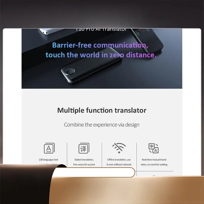 T10PRO Translator Smart Voice Translator 138 Language Translator WIFI Smart Photo Translation Recorder Translator White-X64A
T10PRO Translator Smart Voice Translator 138 Language Translator WIFI Smart Photo Translation Recorder Translator White-X64A