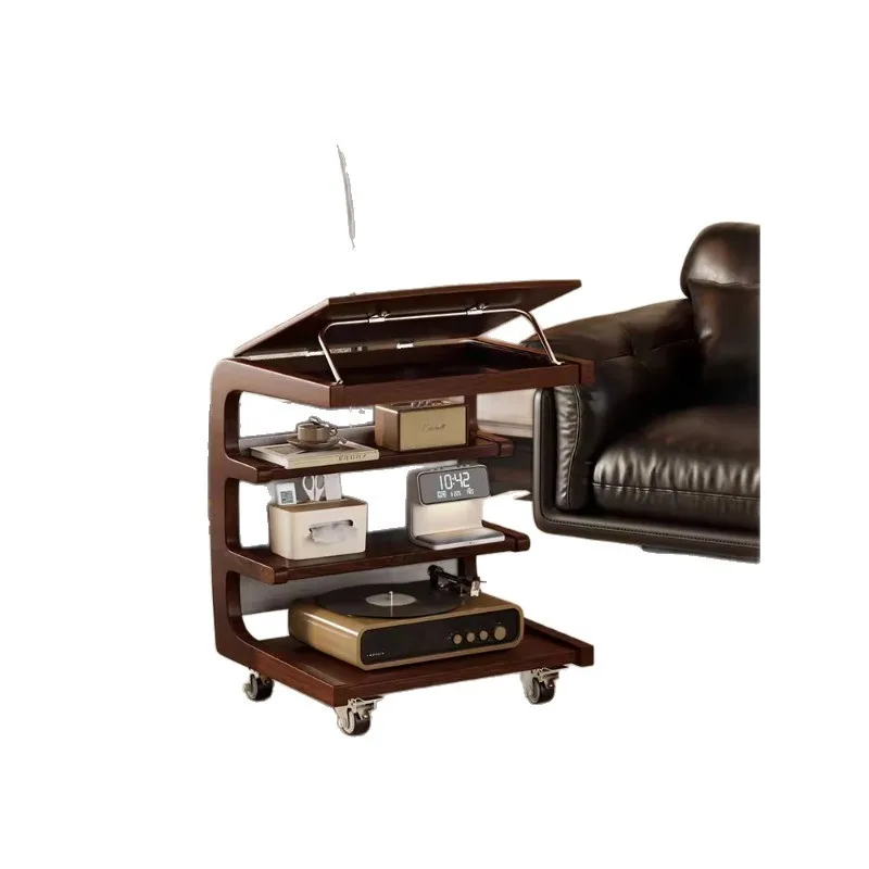 Solid wood sofa edge few movable trolley living room home pulley side cabinet
Solid wood sofa edge few movable trolley living room home pulley side cabinet