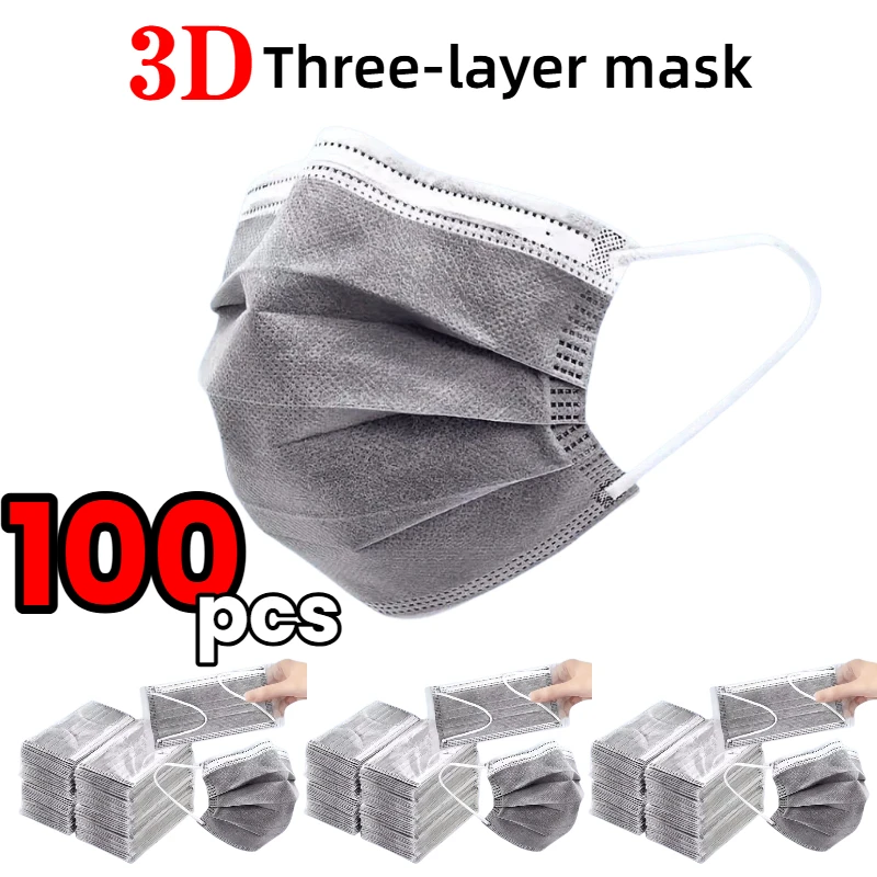 100Pcs Thick Gray Disposable Masks - 3-Layer Breathable and Comfortable, with Adjustable Ear Loops and a Secure Fit Nose Pad, Affordable for Home Use, Can Be Purchased in Bulk, Suitable for Outdoor Use, Home, Commuting, Office, School, Unisex
100Pcs Thick Gray Disposable Masks - 3-Layer Breathable and Comfortable, with Adjustable Ear Loops and a Secure Fit Nose Pad, Affordable for Home Use, Can Be Purchased in Bulk, Suitable for Outdoor Use, Home, Commuting, Office, School, Unisex