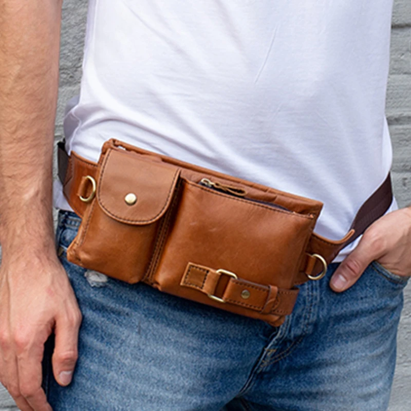 Genuine Leather Men's Crossbody Bag Male Travel Waist Pack Bag Leather for Men Small Waist Bags Men Fanny Pack Men
Genuine Leather Men's Crossbody Bag Male Travel Waist Pack Bag Leather for Men Small Waist Bags Men Fanny Pack Men