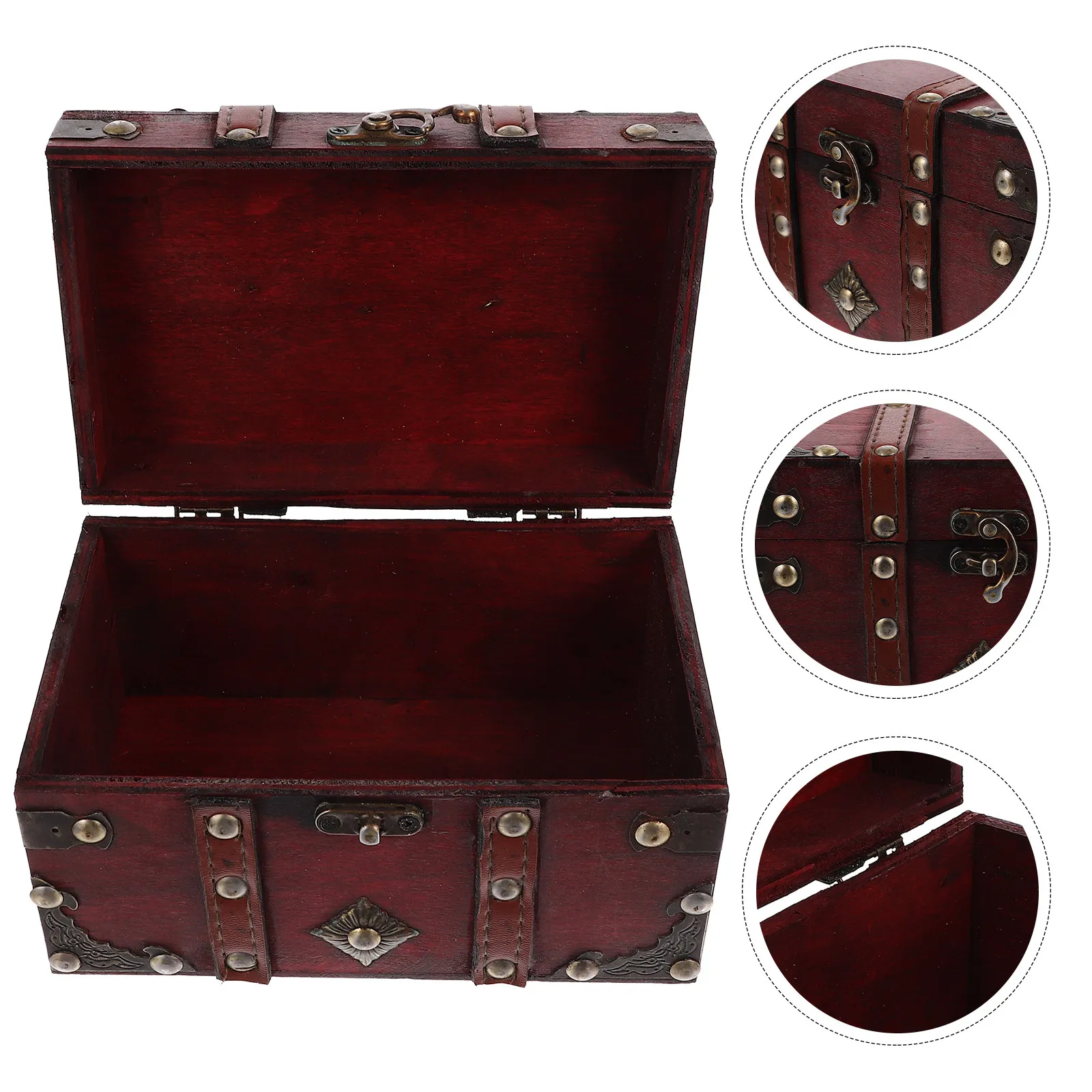 Retro Wooden Jewelry Box Buckle Latch Storage Case Vintage Organizer Trinket Box for Jewelry Sundries Protection
Retro Wooden Jewelry Box Buckle Latch Storage Case Vintage Organizer Trinket Box for Jewelry Sundries Protection