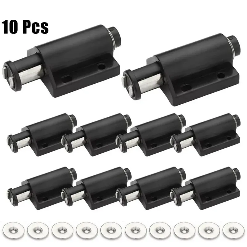 A93Z Easy Push-To-Open Mechanism Magnetic Spring Latch In Black- Furniture Hardware Set For Cabinet Doors, Ideal For Cabinets
A93Z Easy Push-To-Open Mechanism Magnetic Spring Latch In Black- Furniture Hardware Set For Cabinet Doors, Ideal For Cabinets