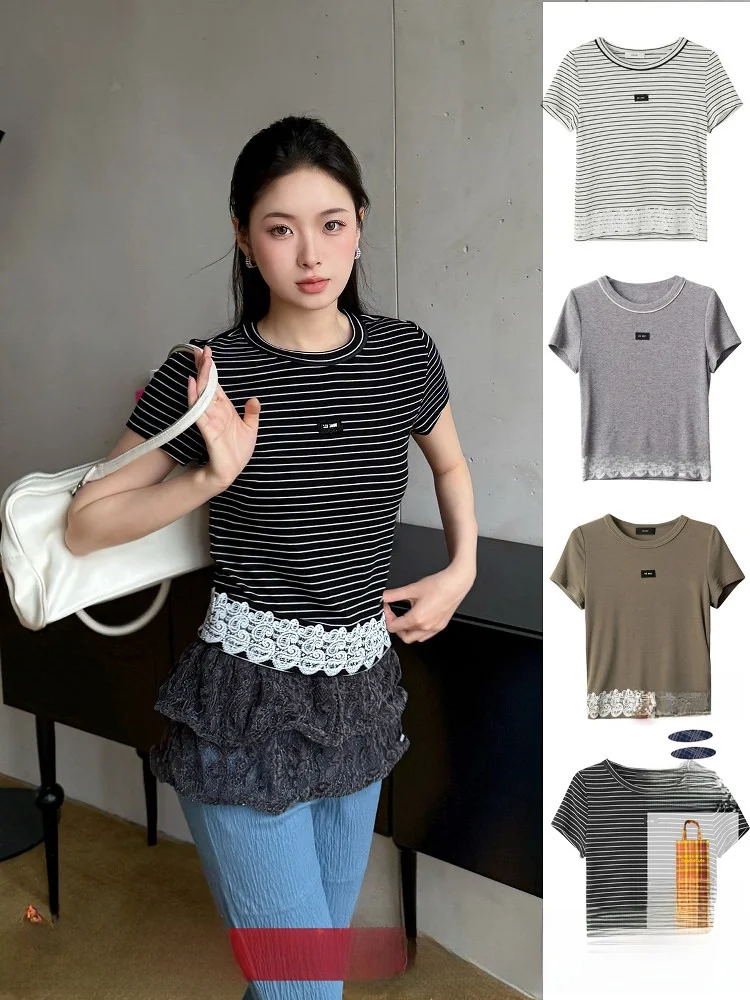 Brand Spring Summer ort Sve T-irt Floral Print Casual Fit Women's Top Handpied by Sts 5ICE DUST
Brand Spring Summer ort Sve T-irt Floral Print Casual Fit Women's Top Handpied by Sts 5ICE DUST