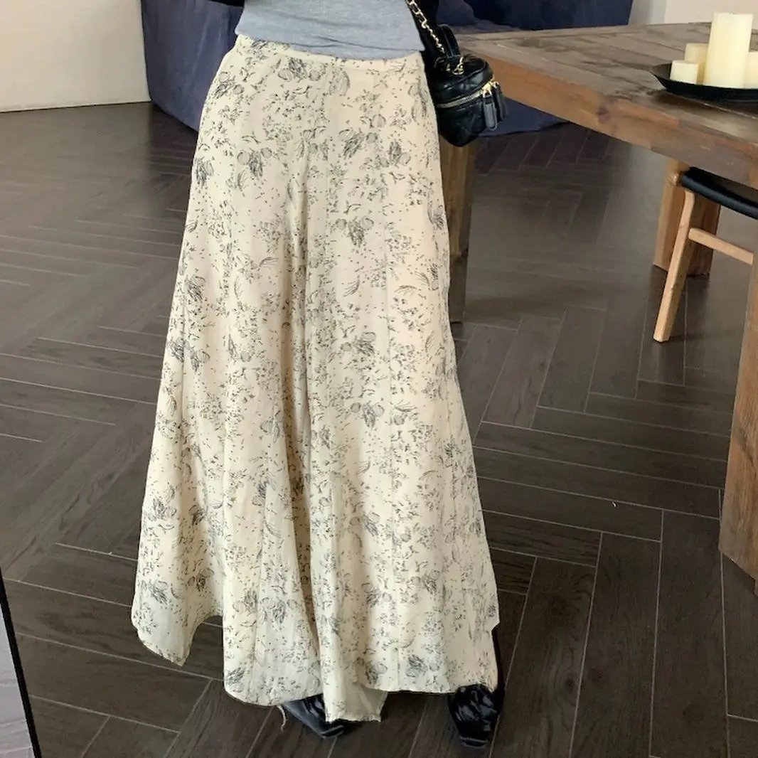 Korejpaa 2025 Spring Summer Trousers Women French Retro Design Floral Printed Skirts Pants Versatile Casual High Waist Clothes
Korejpaa 2025 Spring Summer Trousers Women French Retro Design Floral Printed Skirts Pants Versatile Casual High Waist Clothes