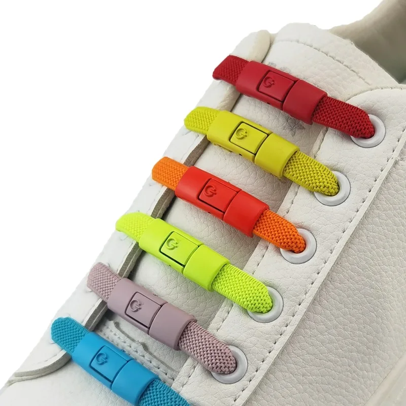 No Tie Shoelaces with Press Lock, Elastic 8mm Wide Flat Laces for Sneakers, Quick Easy Lacing System for Kids & Adults, 1 Pair
No Tie Shoelaces with Press Lock, Elastic 8mm Wide Flat Laces for Sneakers, Quick Easy Lacing System for Kids & Adults, 1 Pair