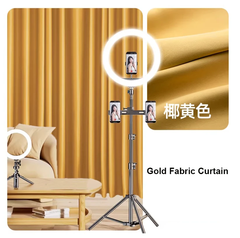 Sungshida High-Density Polyester Curtains Magic Sticking GOLD Full Light Blockout Customizable Size Suitable for Various Windows
Sungshida High-Density Polyester Curtains Magic Sticking GOLD Full Light Blockout Customizable Size Suitable for Various Windows