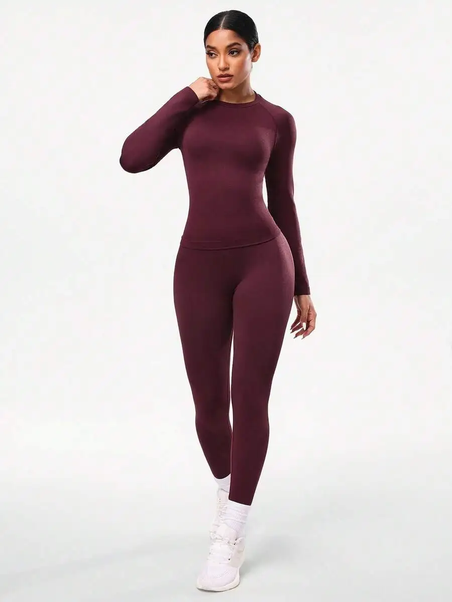 Seamless Long Sleeve Workout Set For Women Compression Yoga Jumpsuit Tight Fitness Suit
Seamless Long Sleeve Workout Set For Women Compression Yoga Jumpsuit Tight Fitness Suit