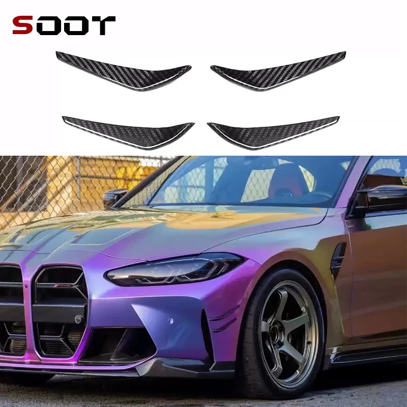 For BMW M3 G80 M4 G82 G83 Carbon Fiber Car Front Bumper Wind knife Splitter Spoiler Canard Air Knife Trim Body kits MP Style
For BMW M3 G80 M4 G82 G83 Carbon Fiber Car Front Bumper Wind knife Splitter Spoiler Canard Air Knife Trim Body kits MP Style