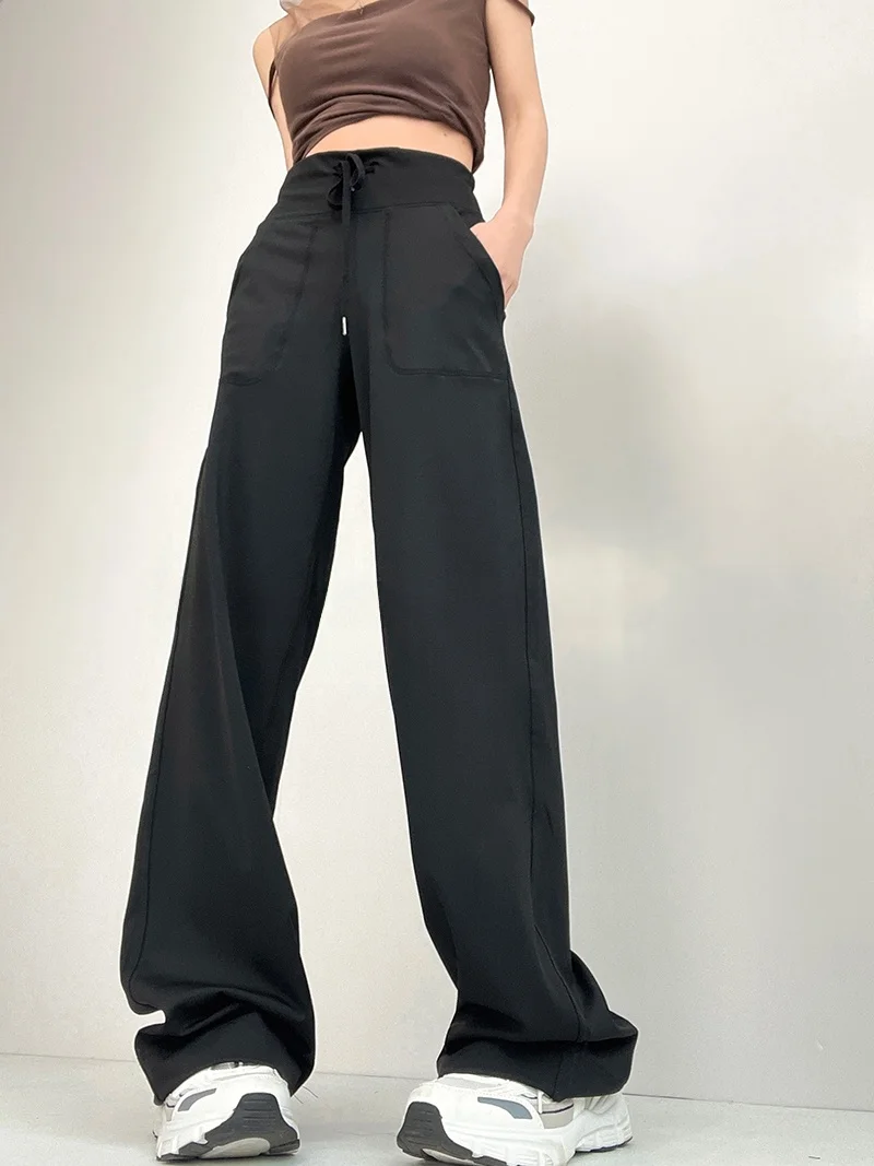 American Style High Waist Wide Leg Yoga Pants Women's Bare Sensation Fitness Trousers Butt Lifting Waist Shaping God Pants
American Style High Waist Wide Leg Yoga Pants Women's Bare Sensation Fitness Trousers Butt Lifting Waist Shaping God Pants