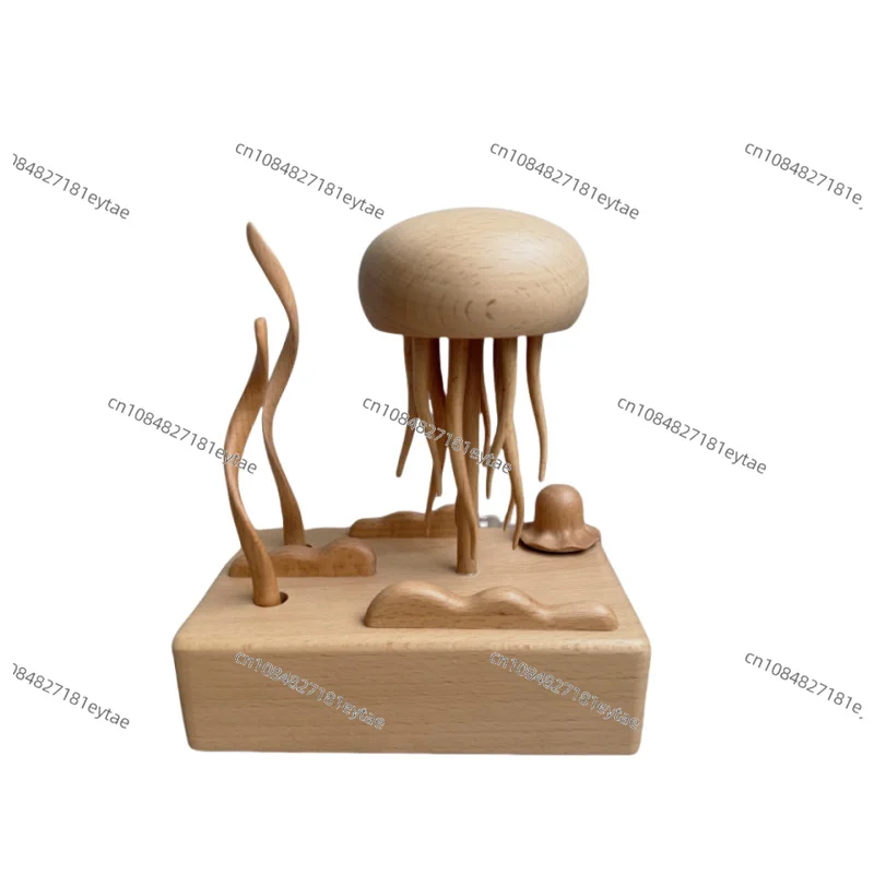 New Creativity Wooden Handicraft Mechanical Jellyfish Desktop Ornament Healing And Relieving Stress Living Room Home Decoration
New Creativity Wooden Handicraft Mechanical Jellyfish Desktop Ornament Healing And Relieving Stress Living Room Home Decoration
