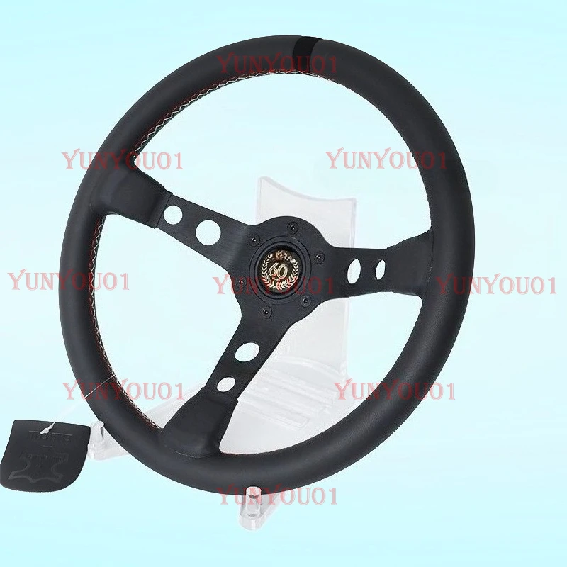 14-дюймовая средневолновая модель 60-летия, универсальный гоночный руль из матовой кожи
14-дюймовая средневолновая модель 60-летия, универсальный гоночный руль из матовой кожи