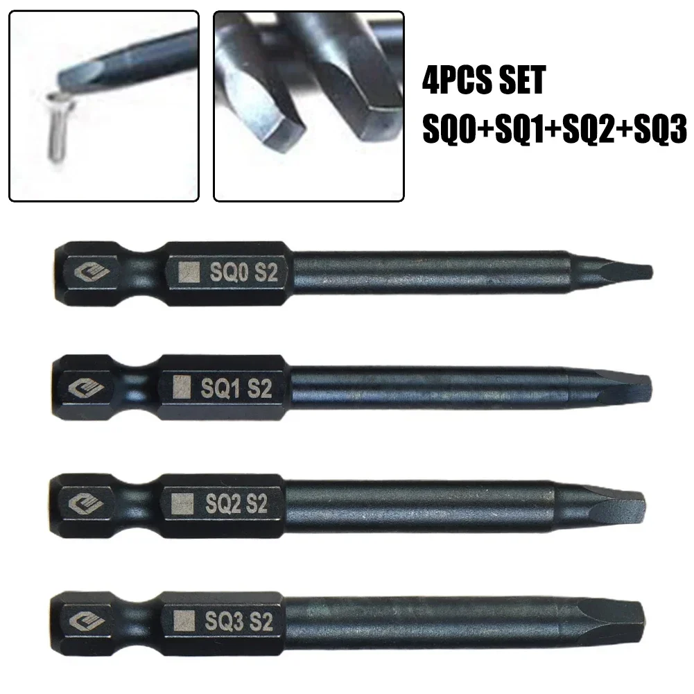 Hand Tools Screwdriver Bits SQ3 Square Head 1/4Inch 6.35mm Electric Screwdriver For Manual Locked Screws SQ0 Strong Magnetic
Hand Tools Screwdriver Bits SQ3 Square Head 1/4Inch 6.35mm Electric Screwdriver For Manual Locked Screws SQ0 Strong Magnetic