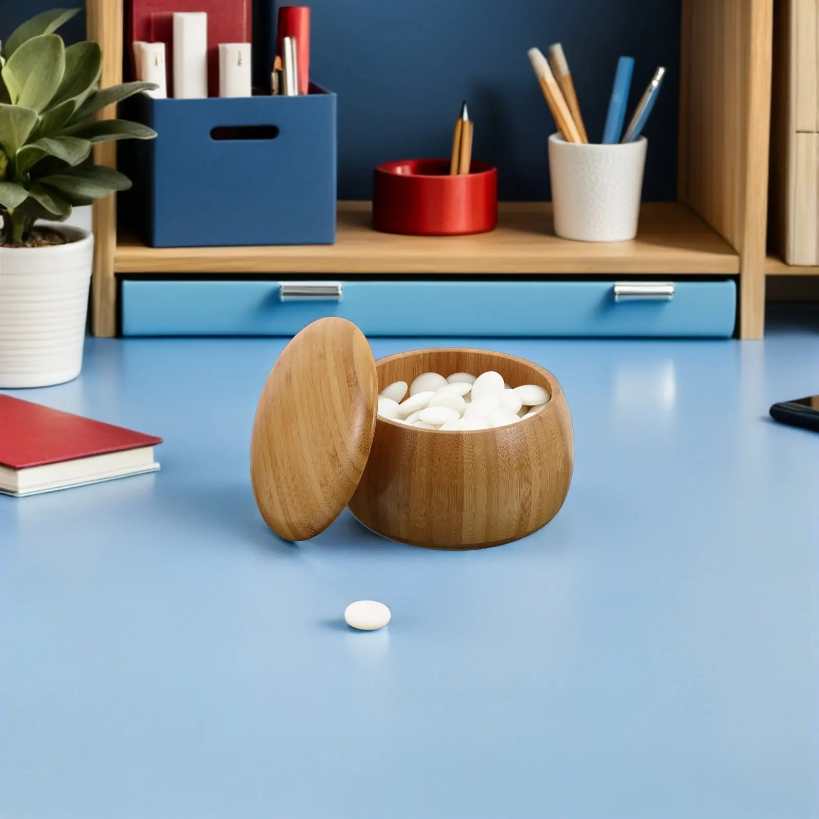 Wood Chess Box Go Game Pieces Case Large Bowl Lid 5.50x5.50x3.34in Solid Wood Chess Storage Pot Moisture Proof
Wood Chess Box Go Game Pieces Case Large Bowl Lid 5.50x5.50x3.34in Solid Wood Chess Storage Pot Moisture Proof